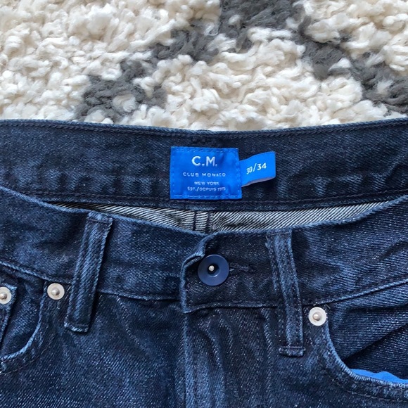 Men’s Dark Blue Jeans - Club Monaco - Picture 2 of 3